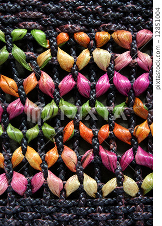 close up wicker bag Texture 12851004