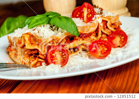 Italian lasagne with tomato Italian lasagne with tomato 12851512