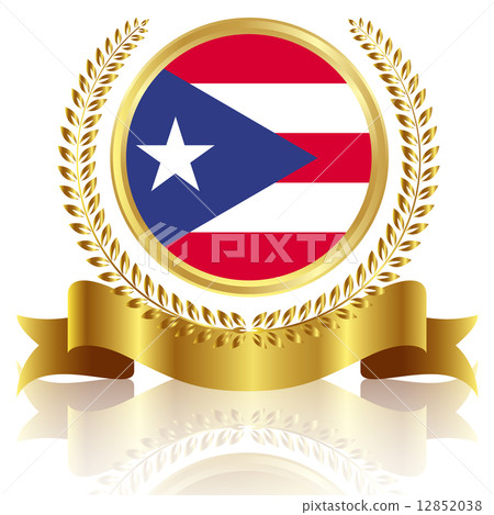 Puerto Rican flag frame 12852038