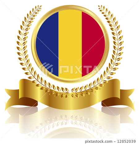 羅馬尼亞國旗框架 12852039