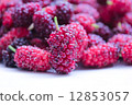 Tasty summer fruits - raspberry and blackberry 12853057