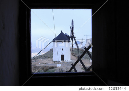 Windmill seen from the windmill's window Windmill seen from the windmill's window 12853644