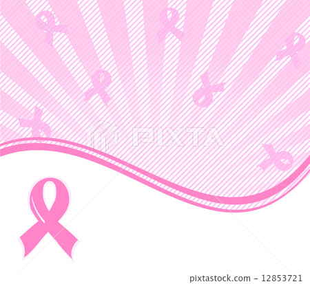 vector illustration of a pink ribbon breast cancer support back vector illustration of a pink ribbon breast cancer support back 12853721