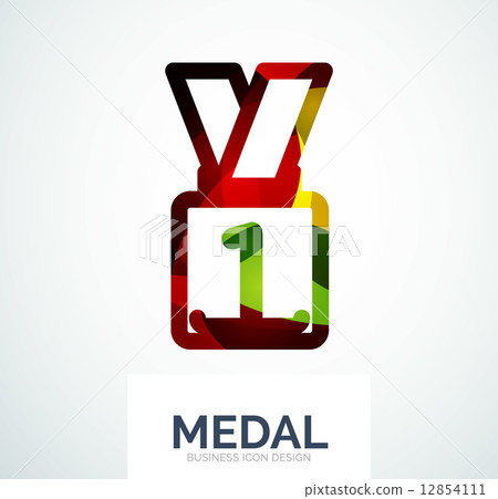 Colorful award business logo 12854111
