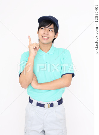 穿著制服的一個人穿著一個好主意 12855405