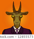 Portrait of office goat,Chinese New Year 12855573