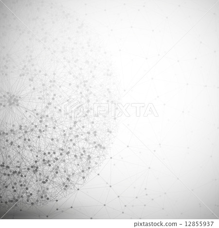 Molecule structure, gray background for communication, vector illustration 12855937