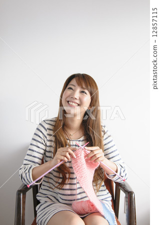 手編織圍巾 12857115