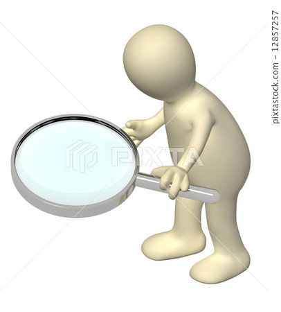 3d puppet with magnifier 12857257
