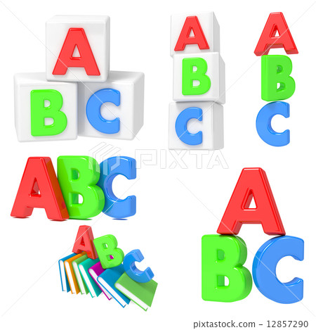 ABC Concets on White Background. ABC Concets on White Background. 12857290