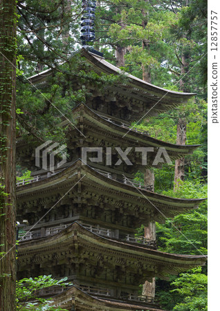 Haguroyama five-storied pagoda 12857757