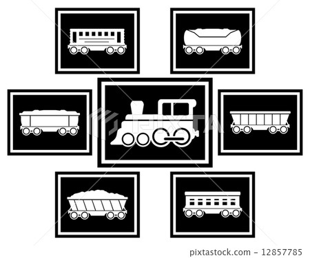 set icons for railway transportation set icons for railway transportation 12857785