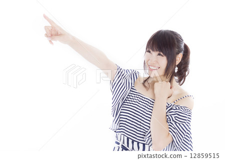 Energetic and cute girls wearing summer clothes 12859515