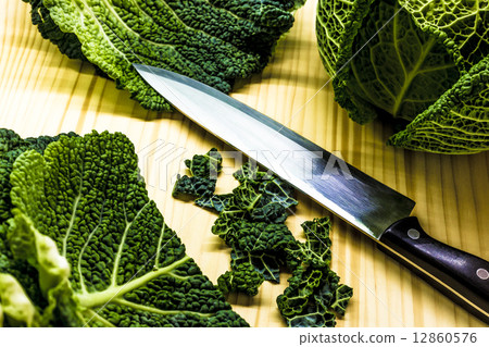 Sliced savoy cabbage 12860576