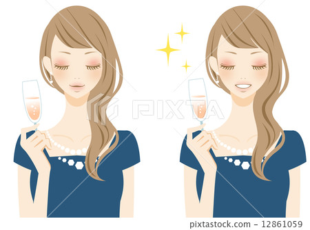 Party style smiley women 12861059