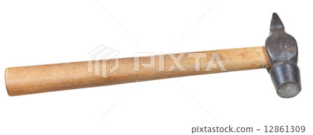 Cross Peen Hammer with round face isolated 12861309