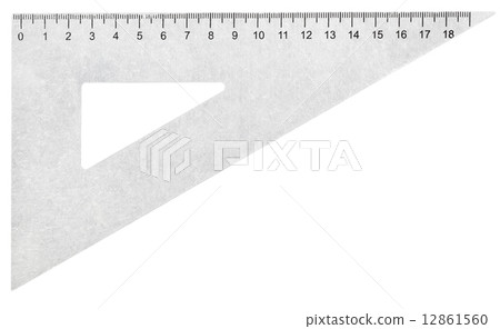 metal set square (triangle) isolated on white metal set square (triangle) isolated on white 12861560
