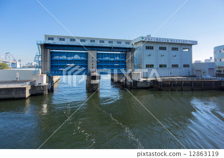 東京都港區芝浦市濱松町港灣局芝浦排水泵站 12863119