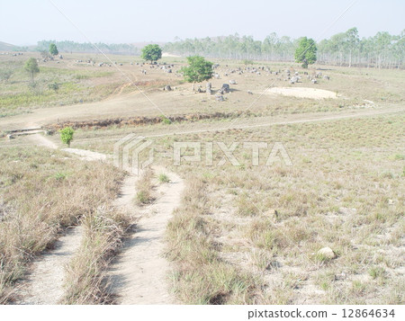 Jar plain·pot-stone stone group（Sienkwan Province / Laos） 12864634