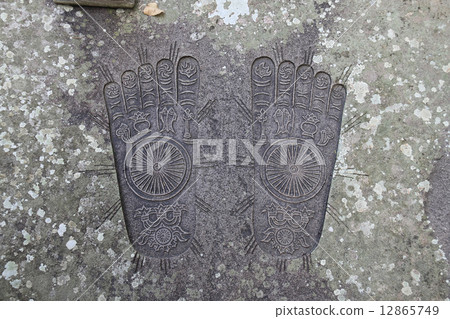 Shikoku Shrine Plant No. 46 Buddhist temple "Joruri-ji" "Buddha's footstone" 12865749