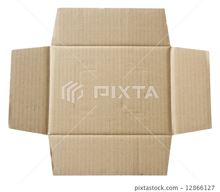 recycled cardboard isolated on white 12866127