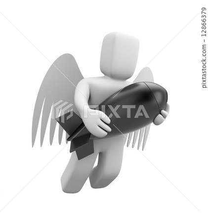 Angel with bomb 12866379
