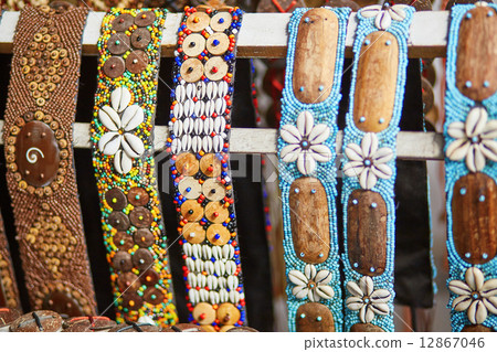 Colorful bracelets on market in Ubud, Bali Colorful bracelets on market in Ubud, Bali 12867046