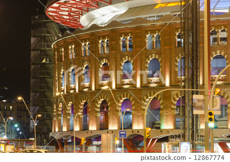 Bullfighter Arena in Barcelona Bullfighter Arena in Barcelona 12867774