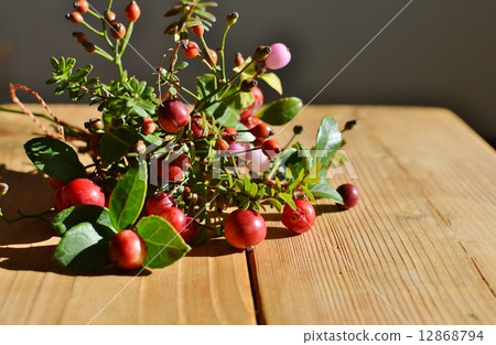 Arrangement of autumn fruit 12868794