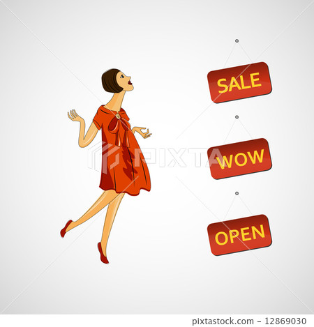 Vector sketch girls in fashion clothes eps 12869030