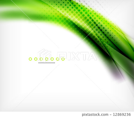 Abstract background, green wave business template 12869236