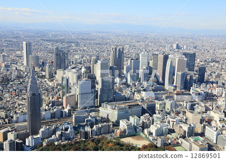Shinjuku Aerial 12869501