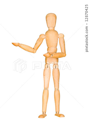 Wooden mannequin presenting 12870425
