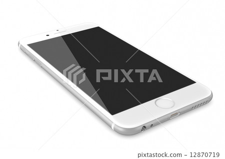 New Silver Smartphone with blank screen 12870719