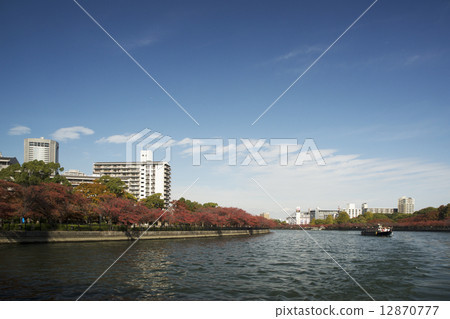 Autumn scenery Osaka Okawa area Autumn scenery Osaka Okawa area 12870777