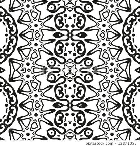 Abstract seamless outline pattern 12871055