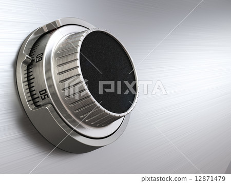 Combination safe dial lock. Concept of banking.  Closeup backgro 12871479