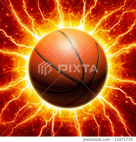 Glowing basketball 12871735