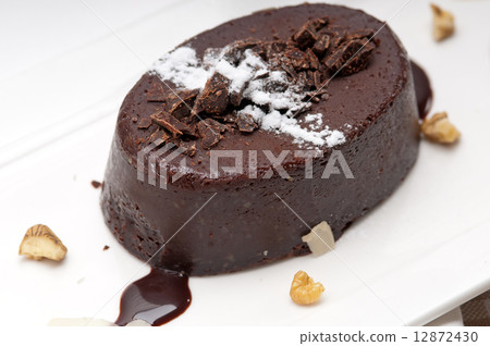 fresh chocolate walnuts cake 12872430