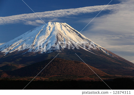 Stock Photo: fujiyama, mt fuji, late autumn