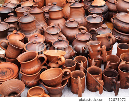 Handmade ceramic pottery 12875972