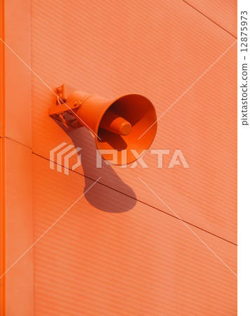 Loudspeaker on the wall 12875973