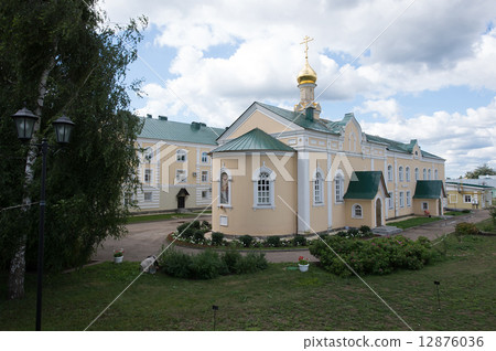 Diveevsky monastery. View of the gymnasium. Diveevsky monastery. View of the gymnasium. 12876036