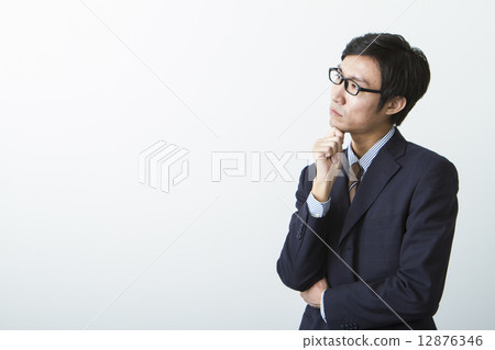 Businessman talking on a smartphone 12876346
