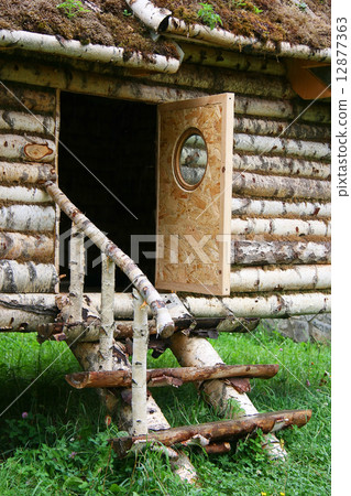 Wooden door 12877363