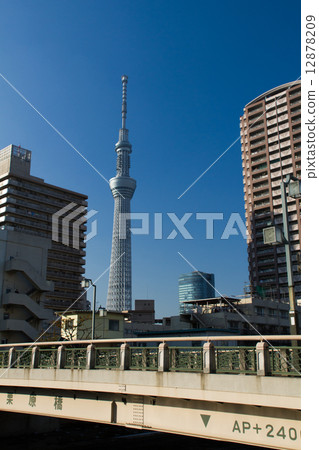 東京天空樹〜從栗原橋〜 12878209