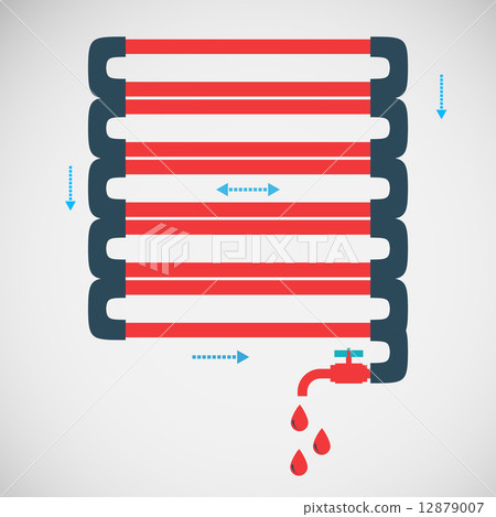 Vector color abstract design tangled pipes eps 12879007