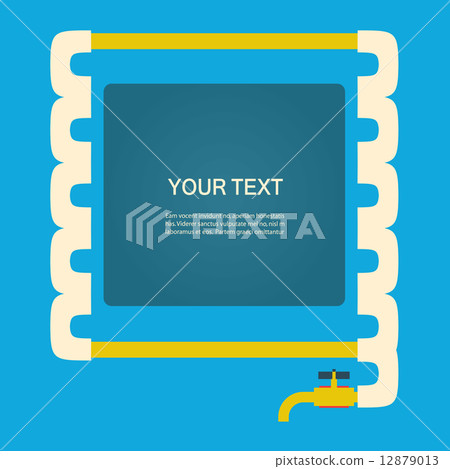 Vector color abstract design tangled pipes eps 12879013
