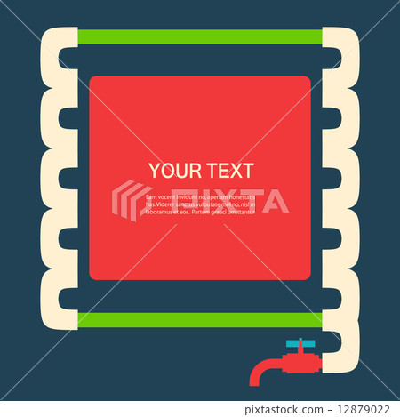 Vector color abstract design tangled pipes eps 12879022