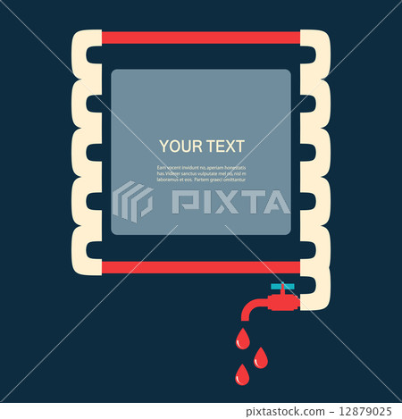 Vector color abstract design tangled pipes eps 12879025